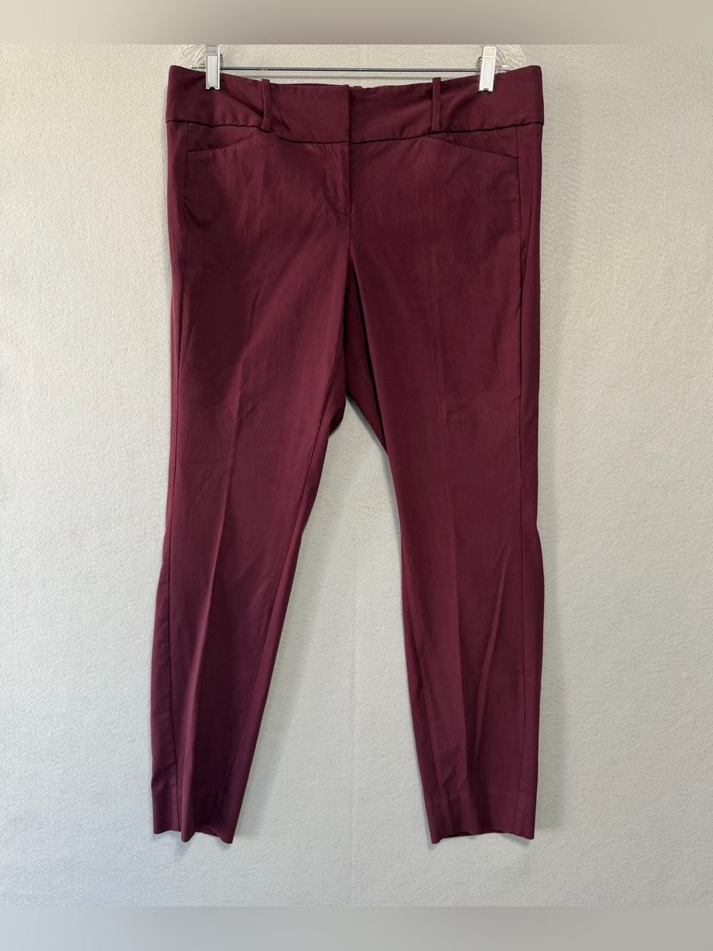 The Limited Exact Stretch Pants s12R Women’s Burgundy Pockets